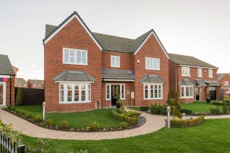 Photograph of new build houses