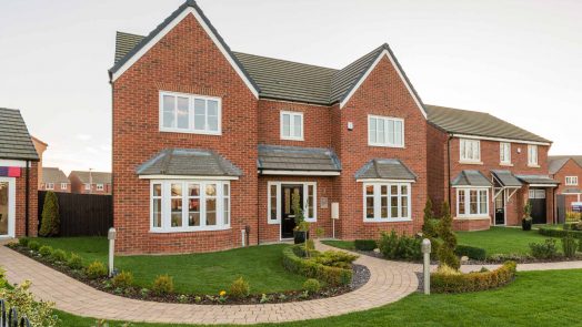 Photograph of new build houses