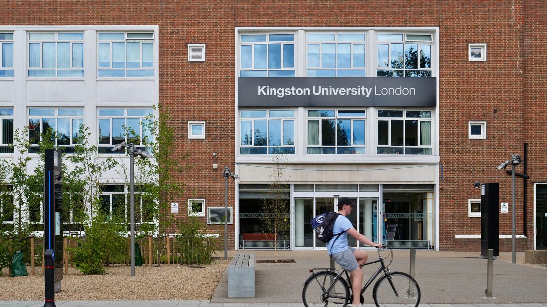 A photograph of the outside of Kingston University in London